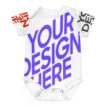 Cargar imagen en el visor de la galería, Mono para bebé 349P con botones mono elástico personalizado con patrón foto texto (impresión de imágenes múltiples)