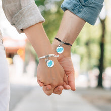 Cargar imagen en el visor de la galería, Pulseras cuerdas con Campana para Parejas SS1407002 Personalizadas con Impresión Digital con Foto Nombre