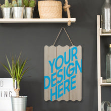 Cargar imagen en el visor de la galería, Cuadro Pintura Imagen Dibujo Colgante de Madera (de forma Ondulada) 20×30cm GY0903174 Personalizado Personalizada con Foto, Texto o Logo