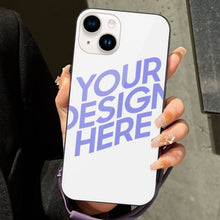 Cargar imagen en el visor de la galería, Carcasa / Funda de Vidrio para Apple iPhone 14 / 14 Plus / iPhone 14 Pro / 14 Pro Max para Mujer Hombre 3C0705127 Personalizada Impresion Completa de Una Imagen con Foto Logo Patrón Texto