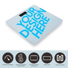 Cargar imagen en el visor de la galería, Escala de Peso con Impresión UV de Vidrio de Diseño Personalizado con Tus Textos o Fotos Online