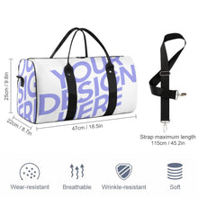 Cargar imagen en el visor de la galería, Bolsa de Viaje de Mano Impermeable Plegable de Gran Capacidad / Bolso Deportivo para Mujer Hombre XB0606010 Personalizada Impresion Completa de Una Imagen con Foto Logo Patrón Texto