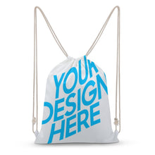 Cargar imagen en el visor de la galería, Bolsa con Cordones / Mochila de Lona Reutilizable Gimnasio Viajar para Mujer Hombre XB0604115 Personalizada Impresion Completa de Múltiples Imágenes con Foto Logo Patrón Texto