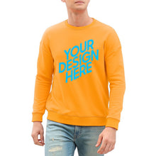 Cargar imagen en el visor de la galería, Sudadera suelto casual con cuello redondo y hombros caídos 100% algodón para hombres A-071 FS0816096 Personalizada con Foto, Texto o Logo