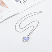 Cargar imagen en el visor de la galería, Collar de Urna de Mascota Colgante de Corazón de Ceniza de Perro Gato Conmemorar Recuerdo CW1511001 Personalizado Impresion Completa de Una Imagen con Foto Logo Patrón Texto