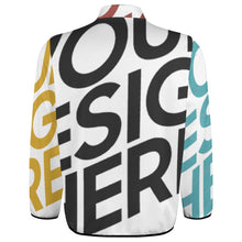 Cargar imagen en el visor de la galería, Sudadera Holgada con Botones Cuello Alzado Invierno para Hombre BAL Personalizada Impresion Completa de Múltiples Imágenes con Foto Logo Patrón Texto