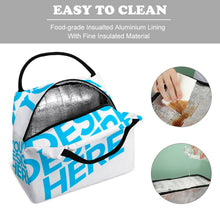Cargar imagen en el visor de la galería, XB0602011 Bolso térmico Bolso del refrigerador Bolso del almuerzo Bolso de Oxford con la manija A005 Impresión del diseño para requisitos particulares Personalizado con Foto o Mensajes de Texto