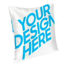 Cargar imagen en el visor de la galería, Funda de Cojín de Satín con Impresión a Doble Cara de Diseño Personalizado con Tu Foto o Texto Online