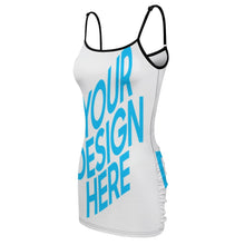 Cargar imagen en el visor de la galería, Vestido Corto Ajustado Sexy con Tirantes de Fiesta para Mujer NZ007 Personalizado con Impresión Completa de una imagen con Foto Logo Patrón Texto