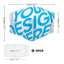 Cargar imagen en el visor de la galería, Mascarilla para PM2.5 (Cuerda Negra) con Diseño Personalizado Personalizada con Foto, Texto o Logo