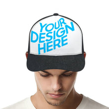 Cargar imagen en el visor de la galería, Gorra con Borde Curvo de Poliéster para Mujer y Hombre Personalizado Personalizada con Foto, Texto o Logo
