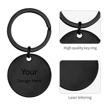 Cargar imagen en el visor de la galería, Llavero Redondo / Llavero de Hueso / Corazón / Gato / Estrella JJ0529156 Grabado Personalizado con Texto Nombre