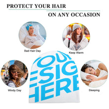 Cargar imagen en el visor de la galería, Gorro con Impresión Completa de Diseño Personalizado Personalizada con Tus Fotos o Textos