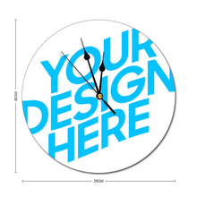 Cargar imagen en el visor de la galería, Reloj en Pared sin Escala de Cloruro de Polivinilo GY0903015 con Diseño Personalizado de Tu Foto Texto Patrón