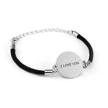 Cargar imagen en el visor de la galería, Pulsera con Colgante Redondo Grabado con Fotos Patrones SS1407052 Personalizada con Texto Nombre Letra Imagen Foto
