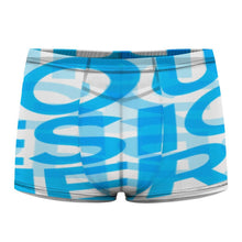Cargar imagen en el visor de la galería, Calzoncillos tipo bóxer de malla sexy para hombre personalizado con patrón foto texto