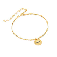 Cargar imagen en el visor de la galería, Pulsera de plata / cobre de ley 925 longitud ajustable con letras para mujer Chapada en Oro / Oro Rosa de 18 quilates S0015 Personalizada