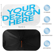 Cargar imagen en el visor de la galería, Sombrilla parasol para coche personalizado con patrón foto texto