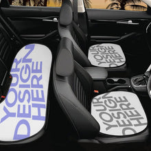 Cargar imagen en el visor de la galería, Juego de Cojines de Seda de Hielo para Coche QC1104029 Personalizado Impresión Completa de Dos Imágenes con Foto Logo Patrón Texto