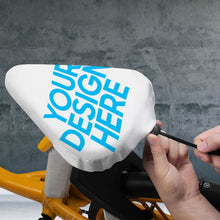 Cargar imagen en el visor de la galería, Funda Impermeable de Poliéster de Asiento de Bicicleta con Diseño Personalizado de Tus Patrones o Nombres