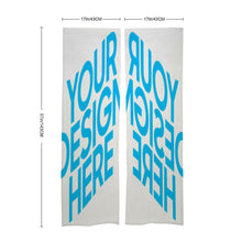 Cargar imagen en el visor de la galería, Cortina de Puerta Blanca Personalizado Personalizada con Foto, Texto o Logo