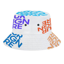 Cargar imagen en el visor de la galería, Sombrero de Pescador / Cubo para Mujer Hombre FS0809027 Personalizado con Impresión de Cinco Imágenes con Fotos Patrón Texto Logo