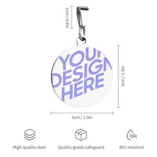 Cargar imagen en el visor de la galería, Placa para Perro Gato / Tarjeta de Identificación Etiqueta de Mascota CW1501012 Personalizada Impresion Completa de Una Imagen con Foto Logo Patrón Texto