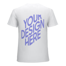 Cargar imagen en el visor de la galería, Camiseta 100% Algodón de manga corta suave para hombre FS0803130 Personalizada con Impresión Trasera de una imagen con Foto Logo Patrón Texto