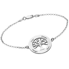 Cargar imagen en el visor de la galería, Pulsera Infinitos Múltiples en Plata 925 / Cobre S0031 Grabada Personalizada con Texto Nombre