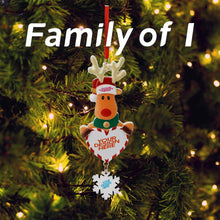 Cargar imagen en el visor de la galería, Adornos Navideños de alces Colgantes de árbol de Navidad Personalizados con Foto Logotipo Patrón Texto (Impresión Completa de Una Imagen)