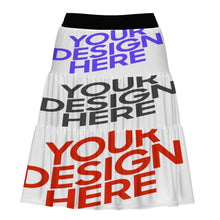 Cargar imagen en el visor de la galería, Falda midi trapecio para mujer MSYX049 personalizado con patrón foto texto (impresión de imágenes múltiples)