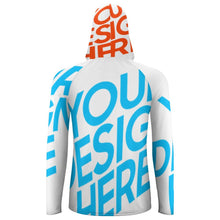 Cargar imagen en el visor de la galería, Sudadera con capucha con protección solar manga larga para hombre NZ145 Personalizada con Impresión Completa con Foto Logo Patrón Texto