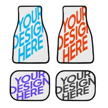 Cargar imagen en el visor de la galería, Juego de alfombrillas para coche con impresión de varias imágenes (4 piezas) Alfombrillas universales Personalizada con foto logo patrón texto