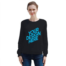 Cargar imagen en el visor de la galería, Sudadera para Mujer de Algodón Cuello Redondo Casual FS0816014 Personalizada con Impresión Delantera con Foto Logo Patrón Texto