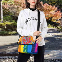 Cargar imagen en el visor de la galería, Bolsa de Bandolera de Grande Capacidad para Jóvenes Estudiantes Unisex XB0614004 Personalizada Impresión Completa de Múltiples Imágenes con Foto Logo Patrón Texto