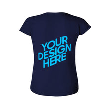 Cargar imagen en el visor de la galería, Camiseta Algodón Suave Casual de Manga Corta para Mujer FS0803020 Personalizada con Impresión Trasera con Foto Logo Patrón Texto