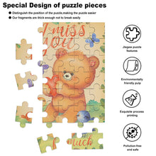 Cargar imagen en el visor de la galería, Puzzle Rompecabezas Versión Vertical de Madera Reutilizable para Niños Adolescentes Adultos GY0907012 Personalizado con impresión completa con Foto Texto Patrón