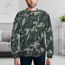 Cargar imagen en el visor de la galería, Sudadera sin capucha casual con estampado para hombre FS0816074 Personalizada con Impresión Completa de una imagen con Foto Logo Patrón Texto