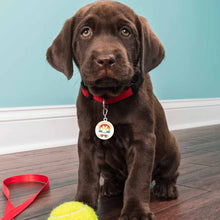 Cargar imagen en el visor de la galería, Tarjeta de Identificación para Perro Gato / Placa Etiqueta de Mascota CW1501014 Personalizada Impresion Completa de Dos Imágenes con Foto Logo Patrón Texto