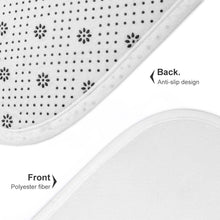 Cargar imagen en el visor de la galería, Conjunto de dos piezas de alfombrillas de terciopelo coral Alfombra Suave Absorbente JJ0519177 Personalizado con impresión completa de una imagen con Foto Logo Patrón Texto