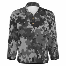 Cargar imagen en el visor de la galería, Sudadera Suelta sin Capucha con Botones Cuello Alzado Invierno para Hombre BAL Personalizada Impresion Completa de Una Imagen con Foto Logo Patrón Texto