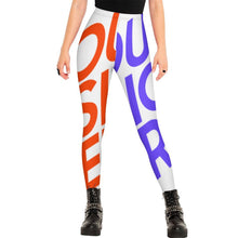 Cargar imagen en el visor de la galería, Leggings regulares pantalones deportivos de yoga casuales para mujer NZ205 Personalizados con Impresión Completa de múltiples imágenes con Foto Logo Patrón Texto
