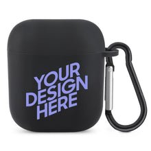 Cargar imagen en el visor de la galería, Funda protectora para auriculares Bluetooth para AirPods (negro/blanco) 3C0710009 Personalizada con Foto Logo Patrón Texto