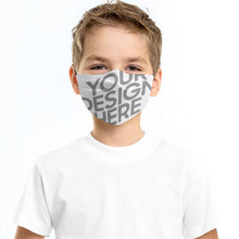 Cargar imagen en el visor de la galería, Mascarilla Reutilizable Ajustable Lavable Higiénica con Filtro de 5 Piezas para Niños Niñas Adolescentes JJ0521185 Personalizada Impresion Completa de Imágenes Diferentes con Foto Logo Patrón Texto