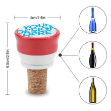 Cargar imagen en el visor de la galería, Tapón Cerámico de Vino con Impresión Digital de Diseño Personalizado Personalizada con Tus Imágenes o Nombres
