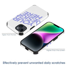 Cargar imagen en el visor de la galería, Carcesas Protectoras de iPhone 14 Series / Fundas de Fibra de Cuero para iPhone 14 / 14 Plus / iPhone 14 Pro / 14 Pro Max 3C0705126 Personalizada Impresion Completa de Una Imagen con Foto Logo Patrón Texto