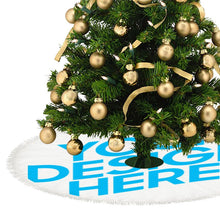 Cargar imagen en el visor de la galería, Falda de Árbol de Navidad con Borla de Felpa con Diseño Personalizado con Tus Fotos o Textos