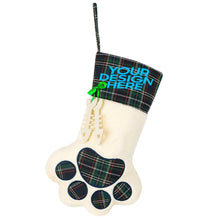 Cargar imagen en el visor de la galería, Medias navideñas con decoración de pata de gato por transferencia térmica personalizado con patrón foto texto