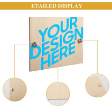 Cargar imagen en el visor de la galería, Placa con número de la casa Chapa Plancha de casa de Madera Cuadrada GY0903350 Personalizado Personalizada con Foto, Texto o Logo