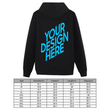 Cargar imagen en el visor de la galería, Sudadera sin Bolsillo con Capucha de Algodón para hombre FS0816019 Personalizada con Impresión Trasera con Foto Logo Patrón Texto